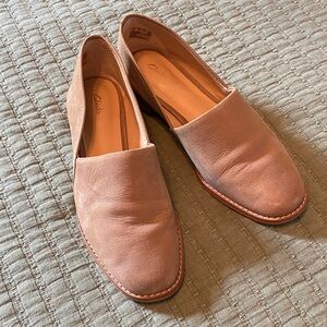 Clarks Tan Leather Loafers